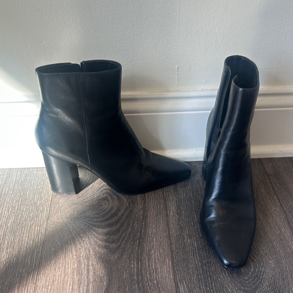 Steve Madden Black Ankle Booties